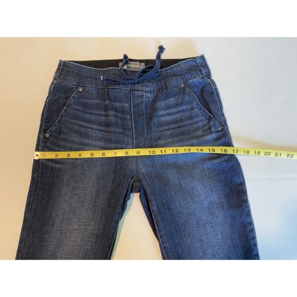 Democracy High Rise Elastic Waist Womens Jeans Pull On Sz 4 Cotton & Spandex - Picture 6 of 14